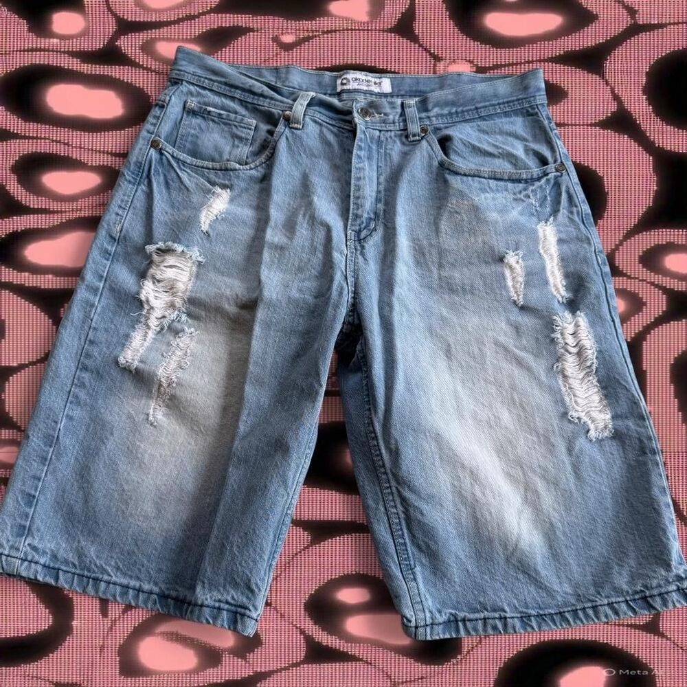 Akademiks Men's 36 Blue Urban Jorts